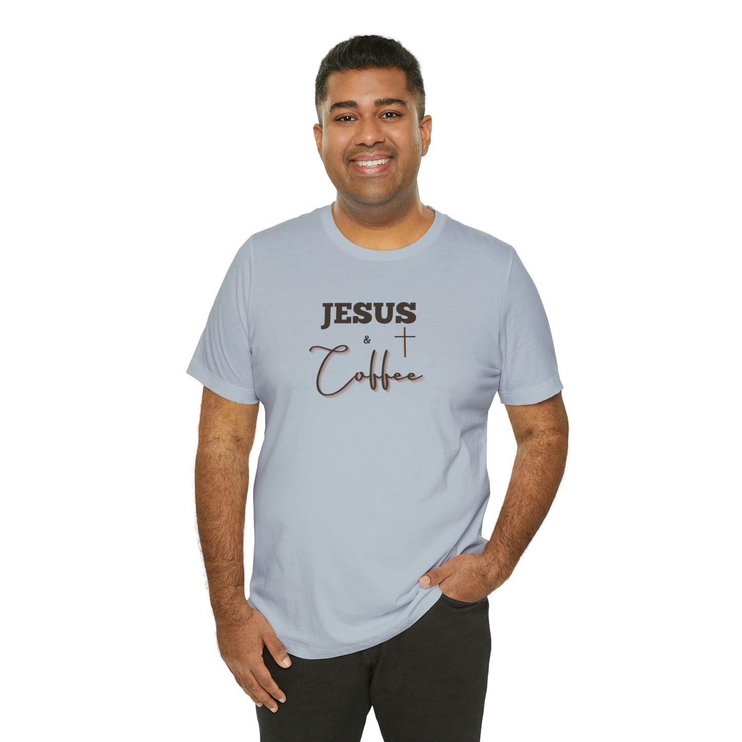 Jesus and Coffee, Christian Shirt, Jesus Shirt, Religious, Church Tee, Faith Shirt, Unisex Shirt, Inspirational Shirt, Aesthetic Christian, Shirt Christian Streetwear