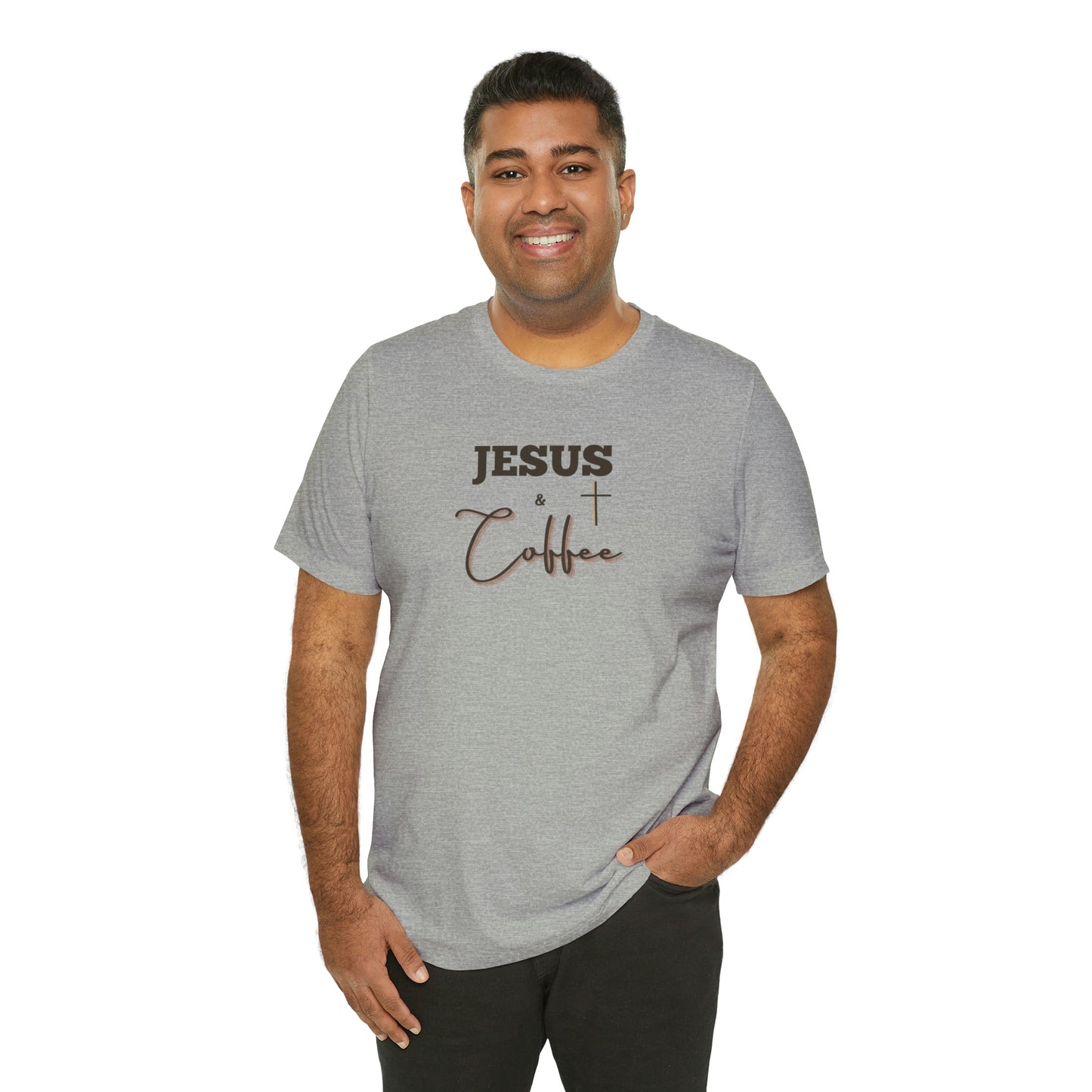 Jesus and Coffee, Christian Shirt, Jesus Shirt, Religious, Church Tee, Faith Shirt, Unisex Shirt, Inspirational Shirt, Aesthetic Christian, Shirt Christian Streetwear