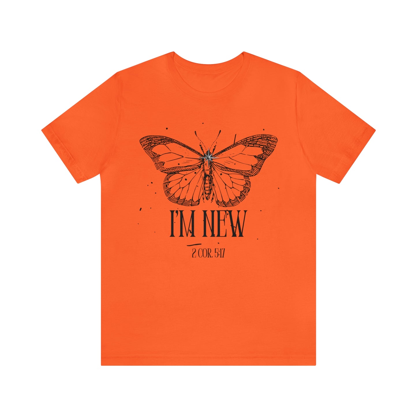 I'm New | Black Butterfly Christian Shirt, Jesus Shirt, Religious, Church Tee, Faith Shirt, Unisex Shirt, Inspirational Shirt, Aesthetic Christian, Shirt Christian Streetwear