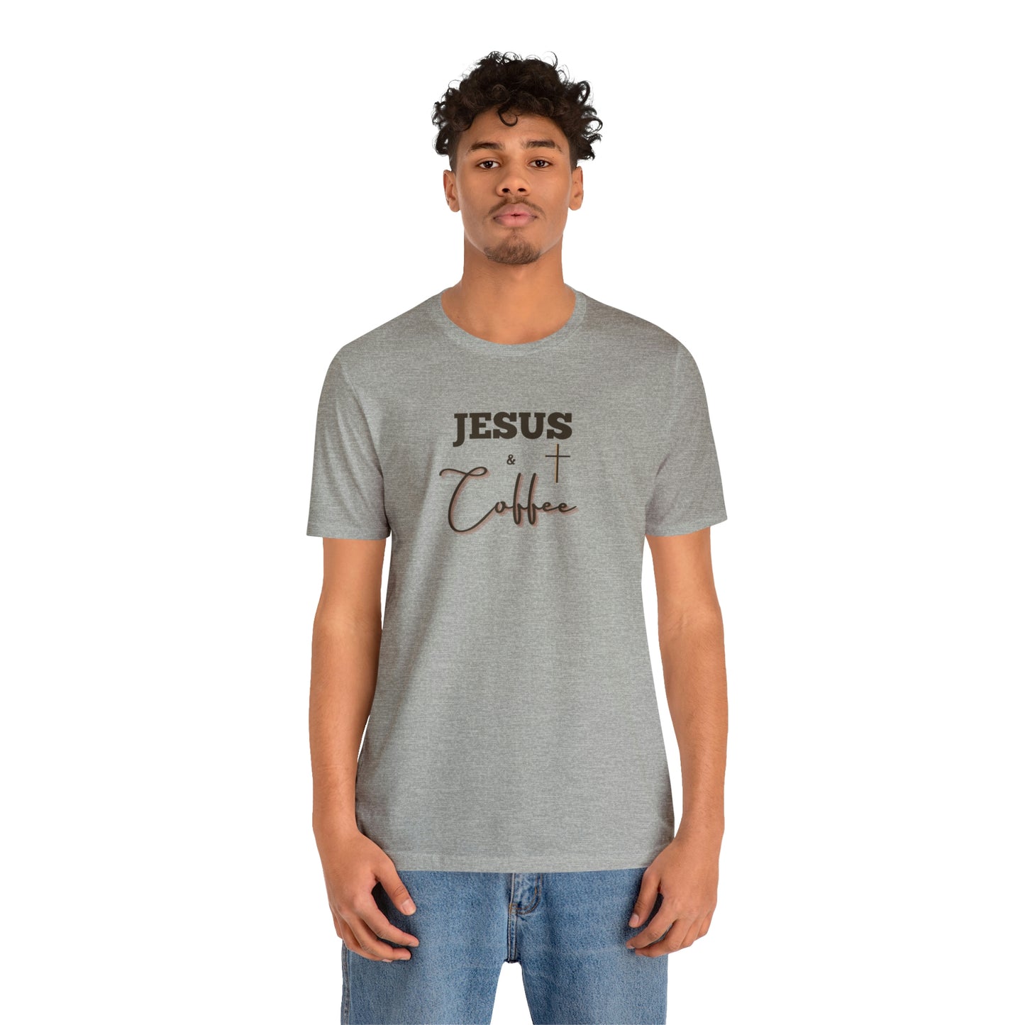 Jesus and Coffee, Christian Shirt, Jesus Shirt, Religious, Church Tee, Faith Shirt, Unisex Shirt, Inspirational Shirt, Aesthetic Christian, Shirt Christian Streetwear